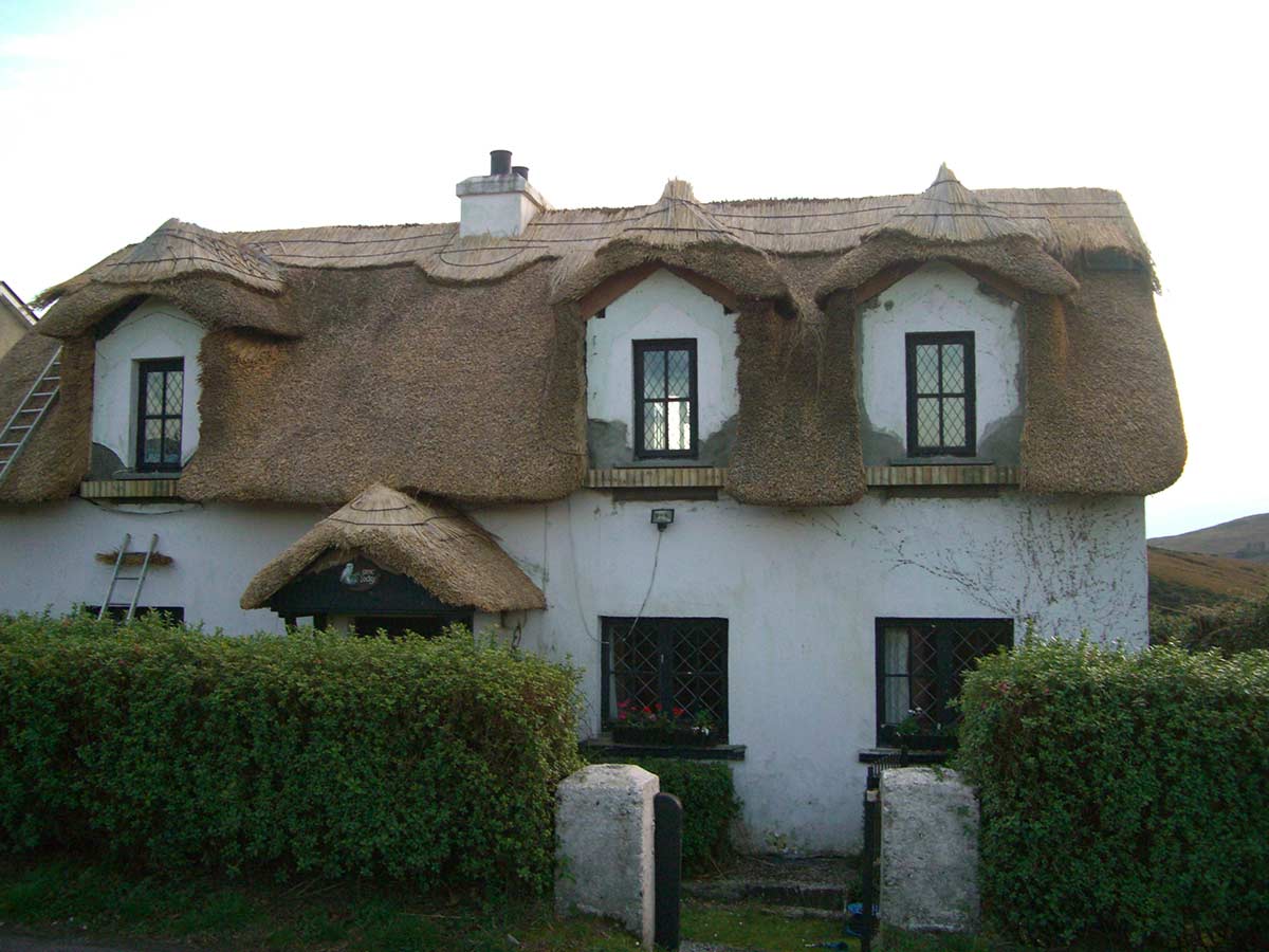 tullycross two story ronan finn thatched home